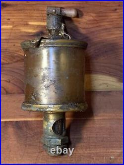 Vintage Lunkenheimer No 4 Sentinel Brass Glass Oiler- Hit or Miss Engine