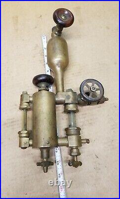 Vintage Lunkenheimer Spray Feed Brass Lubricator Oiler Hit Miss Steam Engine