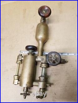 Vintage Lunkenheimer Spray Feed Brass Lubricator Oiler Hit Miss Steam Engine