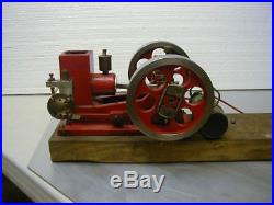 Vintage Miniature 1/3 Scale Custom Built Hit And Miss Engine ^ IT RUNS