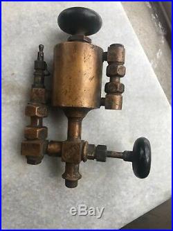 Vintage Oiler Hit Miss Gas Engine Antique Steampunk Brass Old