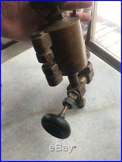 Vintage Oiler Hit Miss Gas Engine Antique Steampunk Brass Old