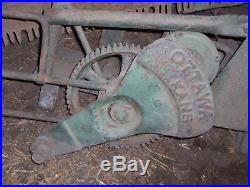 Vintage Ottawa Log Saw Tractor PTO Attachment Or Hit & Miss Gas Engine, Antique