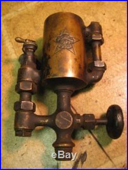 Vintage Powel 1/2 Pint Boson Oiler Lubricator Hit Miss Engine Steam