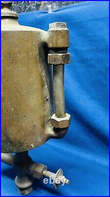 Vintage Powell Boson 1 Quart Brass Oiler Hit Miss Oilfield Engine