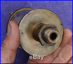 Vintage Powell Pointer No. 3 Brass Drip Oil Lubricator Cup, Hit and Miss Engine