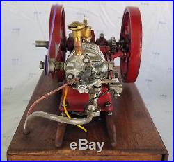 Vintage Scale Model of United Air-Cooled Hit Miss Gas Engine, circa 1970