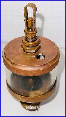 WH WILKINSON Brass Cylinder OILER Hit Miss Engine Antique Steampunk