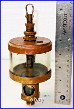 WH WILKINSON Brass Cylinder OILER Hit Miss Engine Antique Steampunk