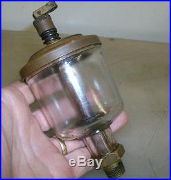 WINE GLASS STYLE OILER with ALL GLASS DRIP SIGHT Hit Miss Gas Engine 2-5/8 Glass