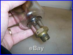 WINE GLASS STYLE OILER with ALL GLASS DRIP SIGHT Hit Miss Gas Engine 2-5/8 Glass