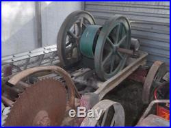 WITTE Gas Engine Stationary Throttle Governed HIT MISS 8hp SAW RIG On CART