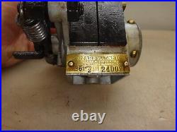 WIZARD Type 61 Model 2 MAGNETO Serial No. 2400077 Hit and Miss Gas Engine HOT