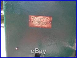 Witte 12hp hit and miss engine original cart 1915
