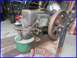 Witte 2 HP Engine is complete. Hit & Miss with large belt pulley & Wico EK mag