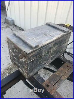 Wow Famous Original Antique Hit And Miss Gas Engine Battery Box 3HP Tank Cooled