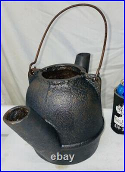 YELLOW DOG Oil Lantern Light Cast Iron Hit Miss Gas Engine Oil Field Oilfield
